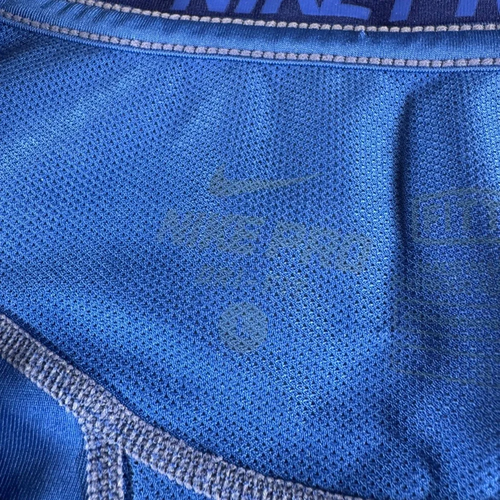 Nike Pro Compression Shirt Mens Large Blue Excellent Long Sleeve Dri-FIT Base